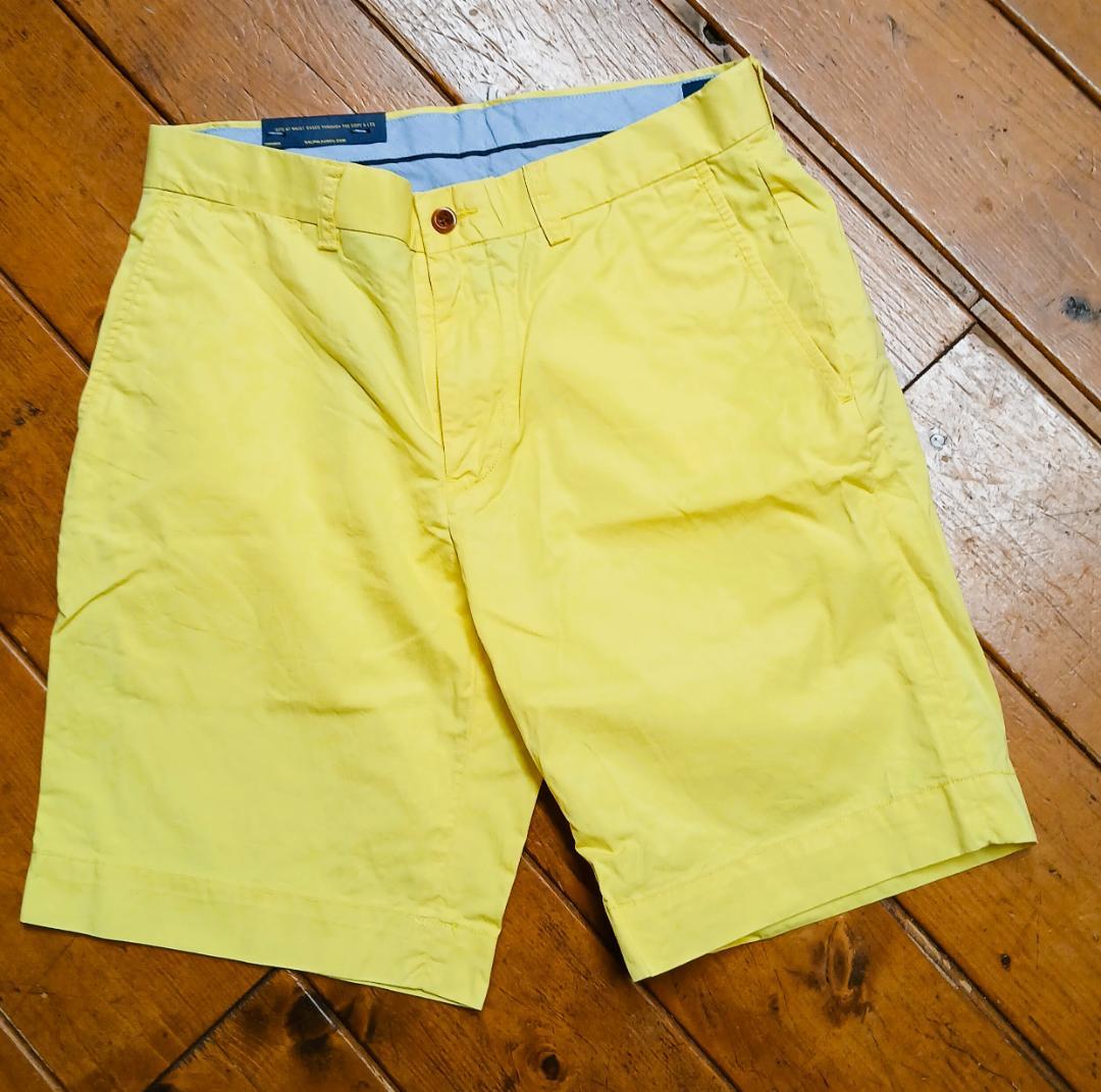 POLO RALPH LAUREN イエロー ショートパンツ　Ｗ３1