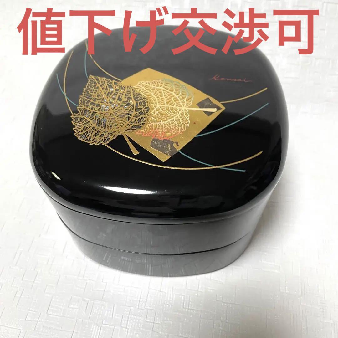未使用品昭和レトロ重箱おせちお正月螺鈿細工