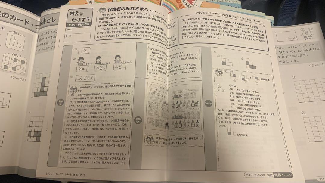 サピックス＊デイリー サピックス＊３年 算数／全１７回 完全版＊貴重 デイリーサピックス3年生 DAILY SAPIX 算数 01〜17 17冊セット