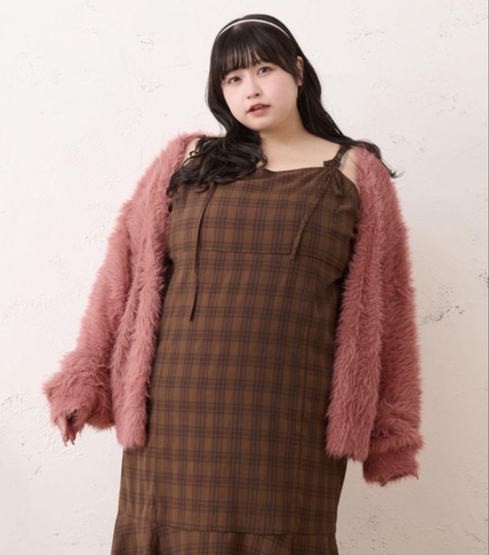 Louiosy カーディガン 「大きいサイズ」マルチウェイシャギー