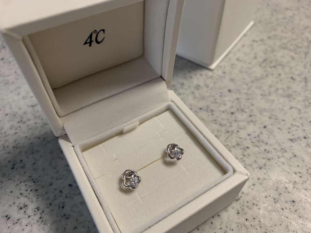 カナルヨンドシー　花形　ピアス　canal4℃ 両耳ピアス　K10