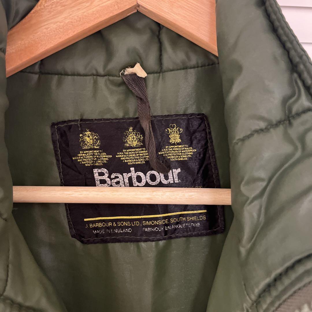 Barbour ダウンベスト オリーブグリーン - メルカリ