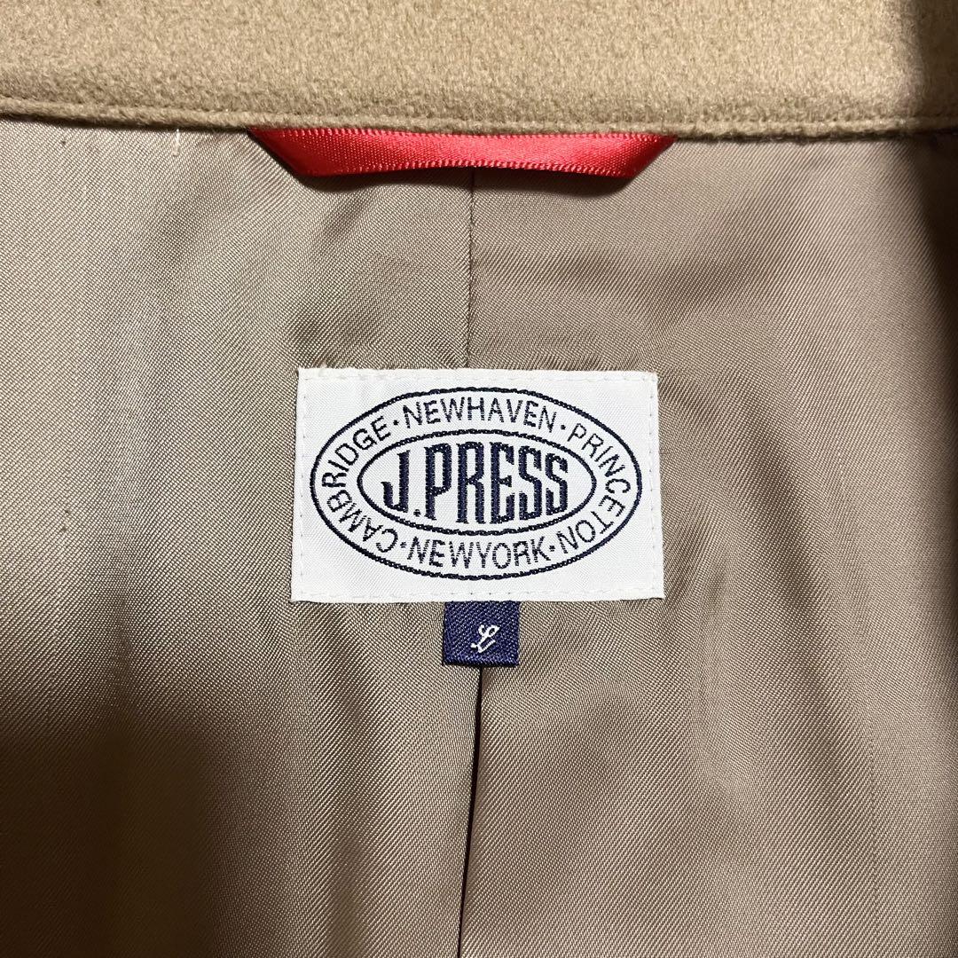 ✨美品✨J.PRESS ジェイプレス カシミヤ混 比翼ボタン メンズロングコート