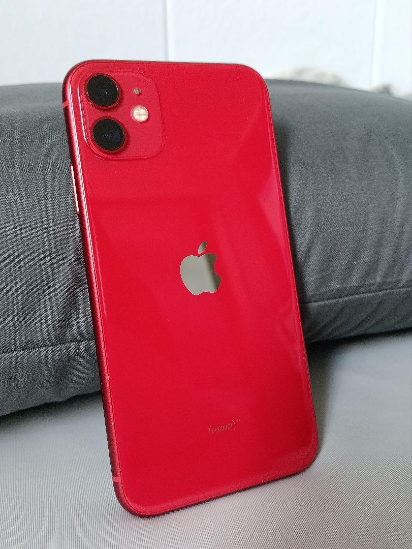 美品！SIMフリー iPhone11 128GB プロダクトレッド