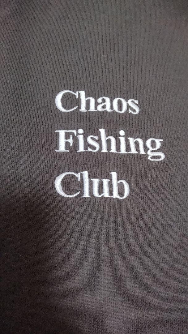 Chaos Fishing Club LOGO CREW NECK L/S 黒L 2