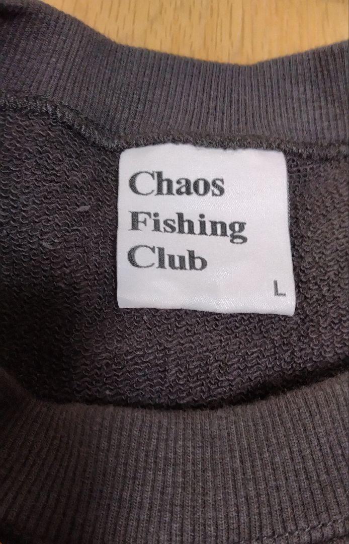 Chaos Fishing Club LOGO CREW NECK L/S 黒L 3