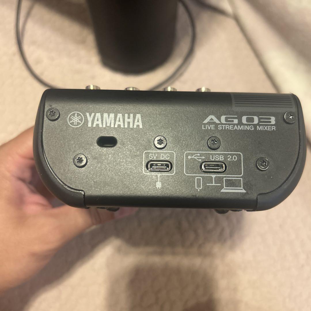 Yamaha AG03MK2 ミキシングコンソール　marantzマイクのセット
