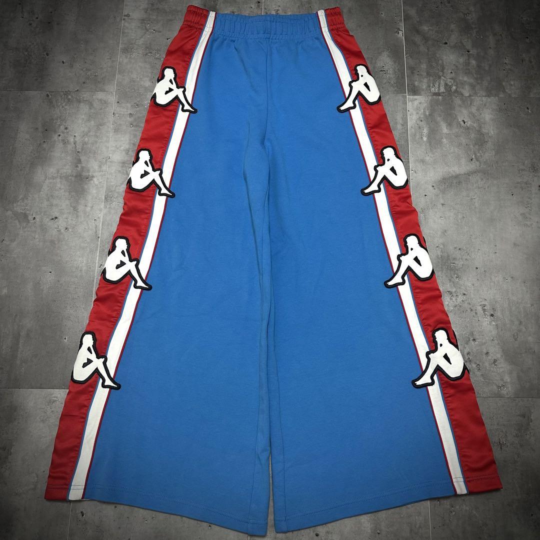 希少 kappa big banda ワイドパンツ カッパ フレアパンツ M