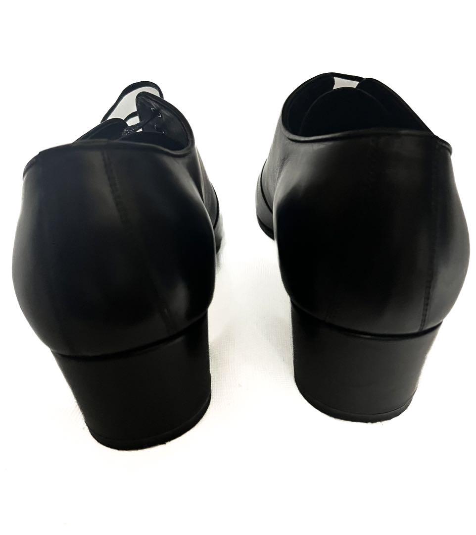 美品07ss DIORHOMME オールレザー　タンゴシューズ ブラック 黒41