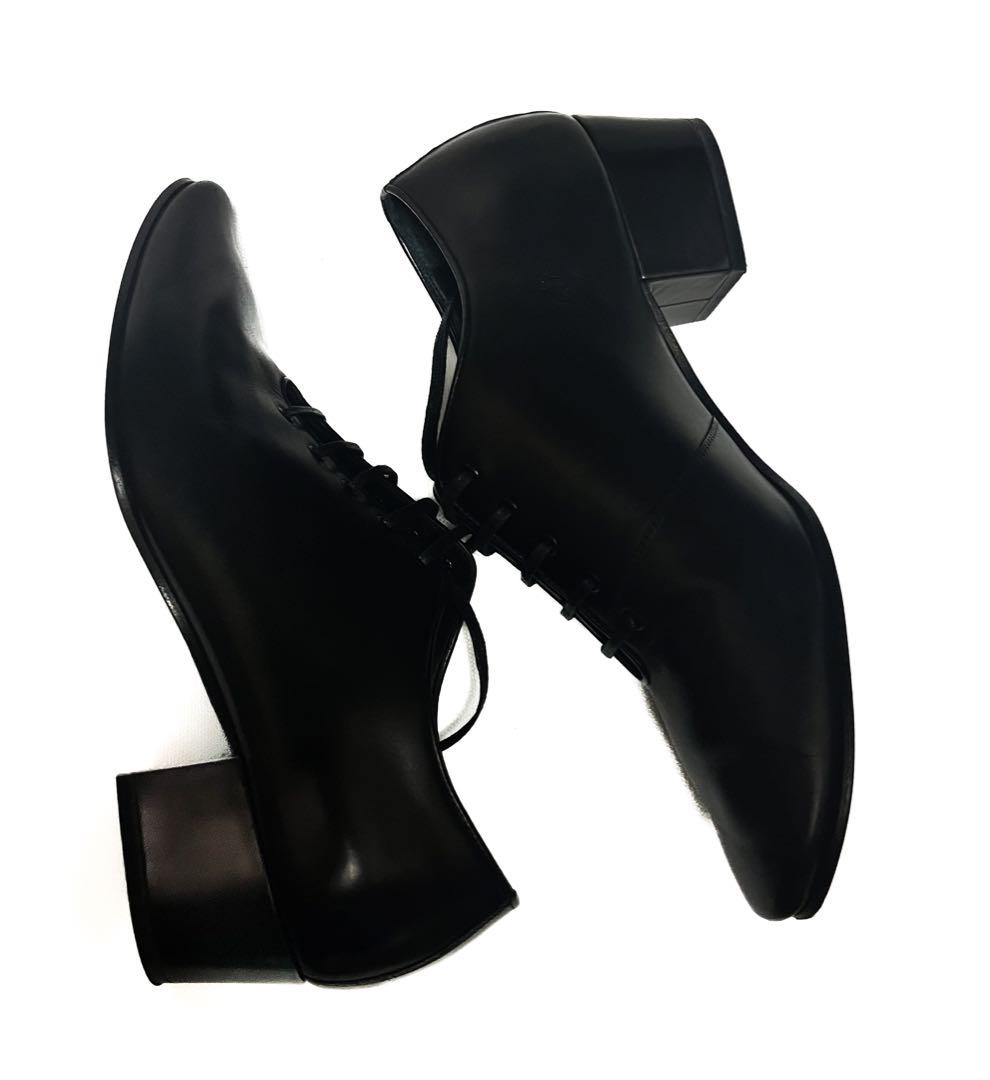 美品07ss DIORHOMME オールレザー　タンゴシューズ ブラック 黒41