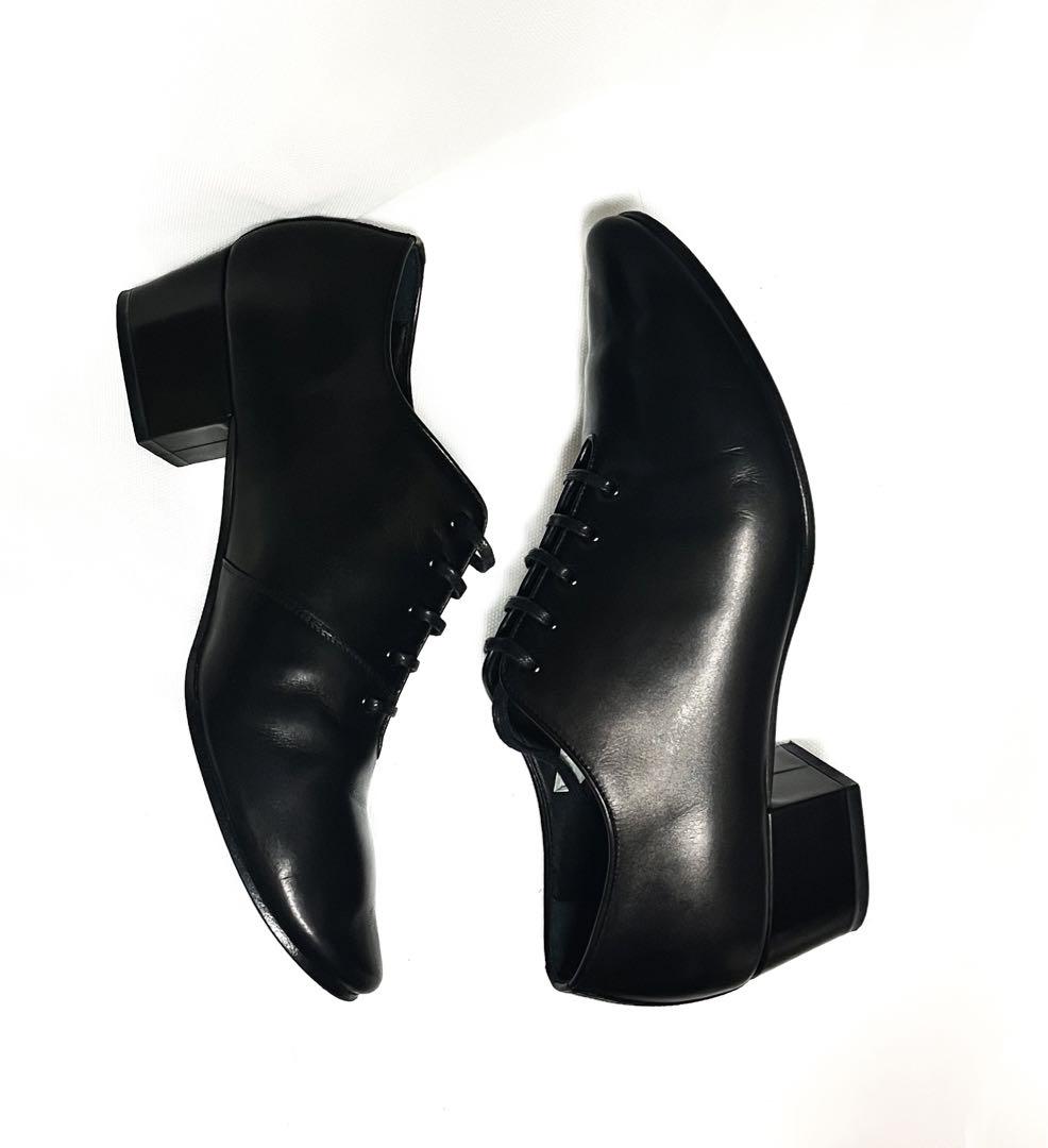 美品07ss DIORHOMME オールレザー　タンゴシューズ ブラック 黒41