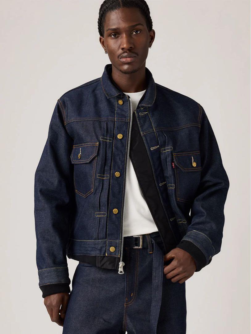 ジャケット・アウター Levi's sacai Men's Denim Nylon Blouson 2