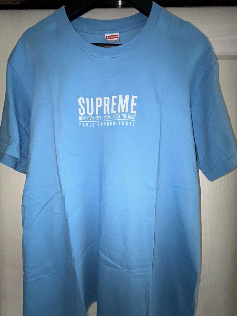 SUPREME 水色 Tシャツ 2024