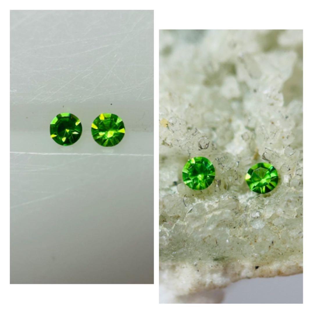 M1002-2 1.3mmデマントイドガーネット2-0.019ct