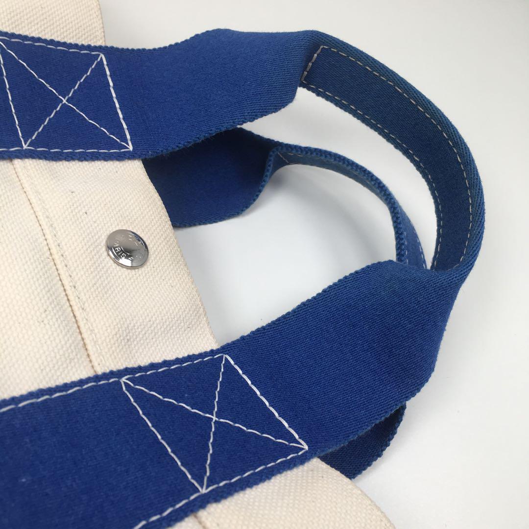 美品 エルメス ボラボラ PM ブルー トートバッグ