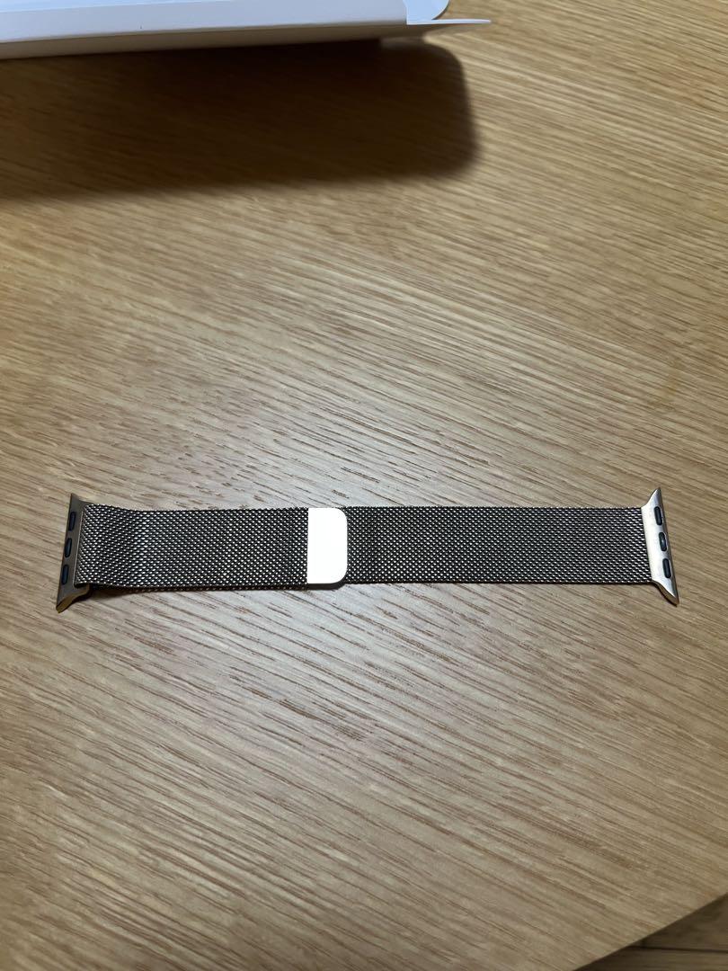 Apple Watch用 ゴールドステンレススチールミラネーゼループ 41mm