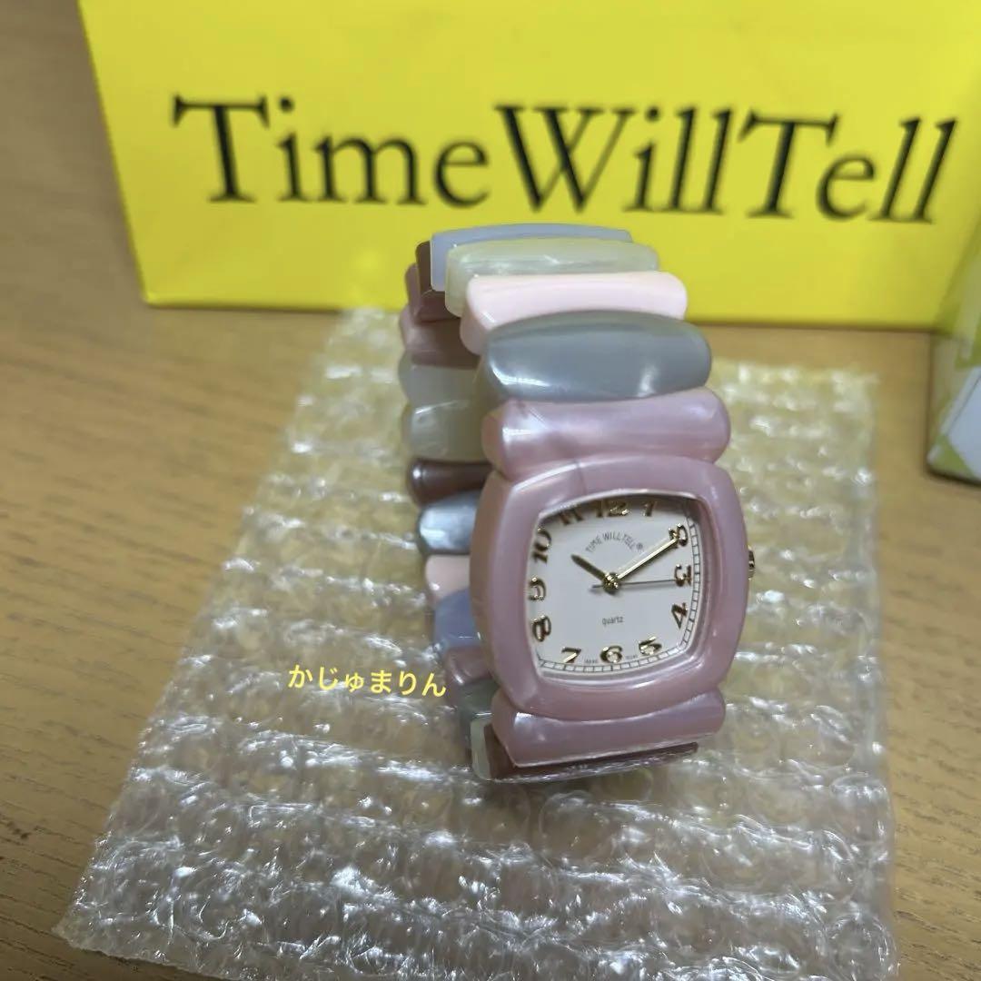☆未使用/美品☆TimeWillTell タイムウィルテル 腕時計 マルチピンク