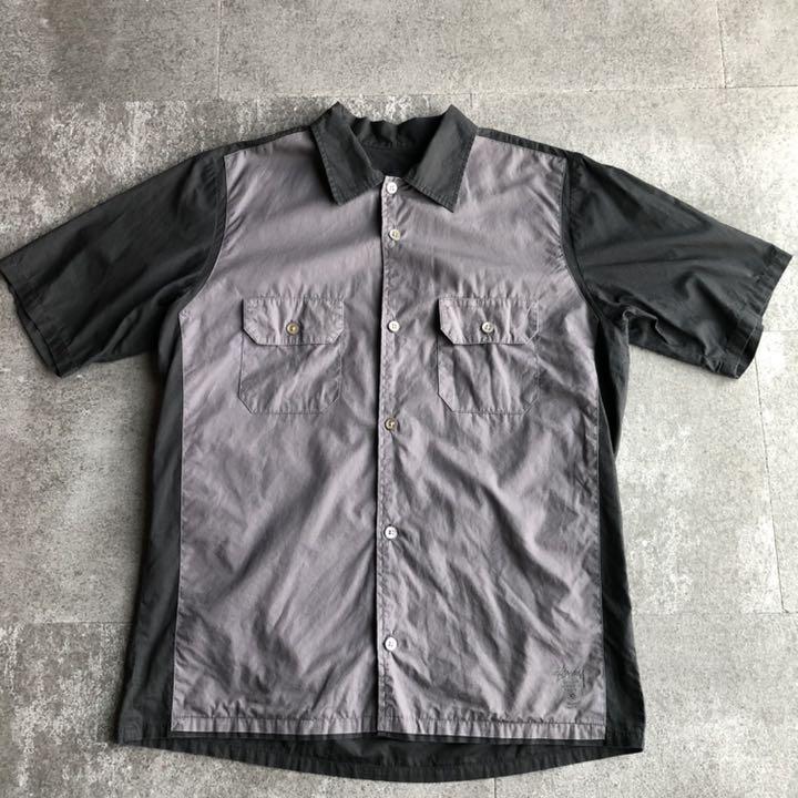 希少】ステューシー 半袖シャツ M 黒 グレー アメリカ製 - メルカリ 希少】ステューシー 半袖シャツ M 黒 グレー アメリカ製 - メルカリ
