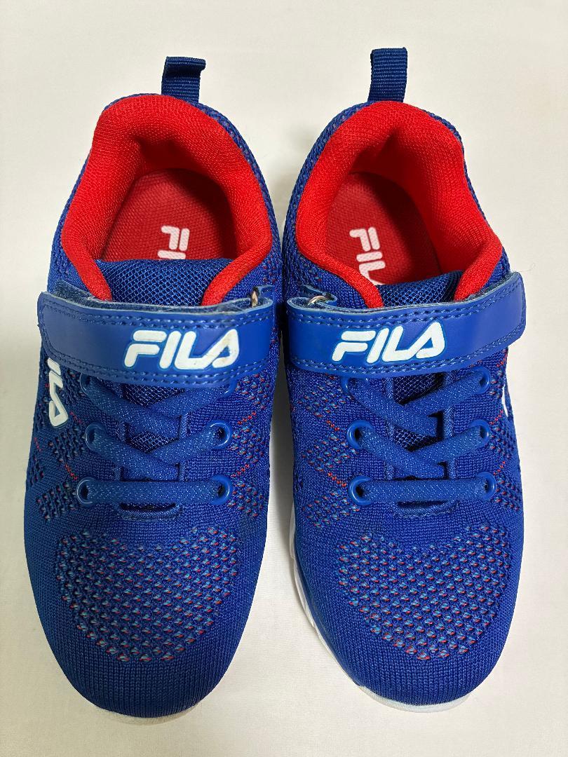 FILA メッシュスニーカー 青/赤