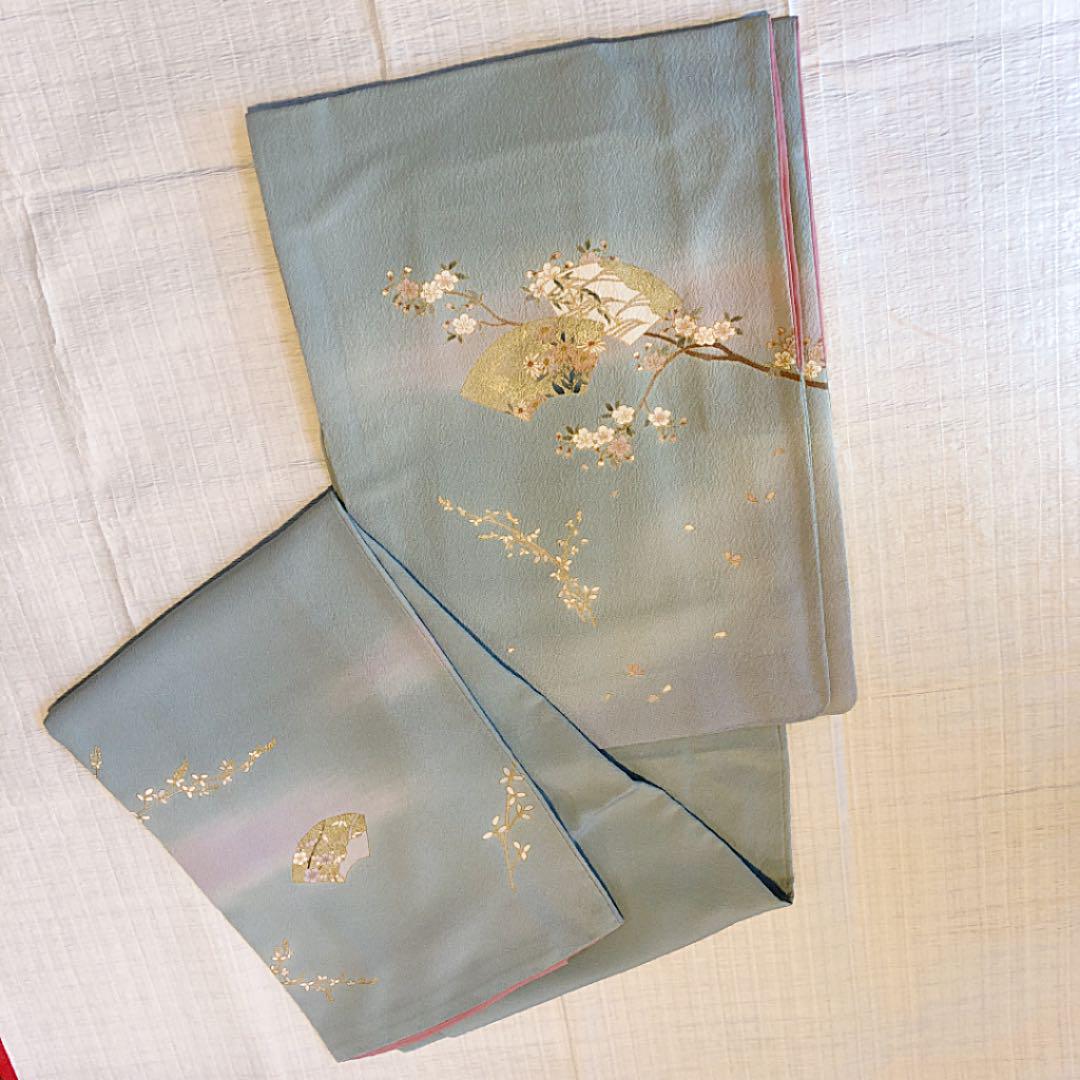 人気SALE限定SALE お値下げ 付下げと袋帯のセット 作家物 桜の付下げ& 唐織の六通の袋帯 TQXU2-m13695278292 格安在庫