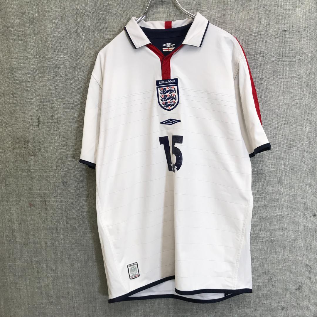 old 04年 UMBRO イングランド代表 ゲームシャツ ユニフォーム 公式