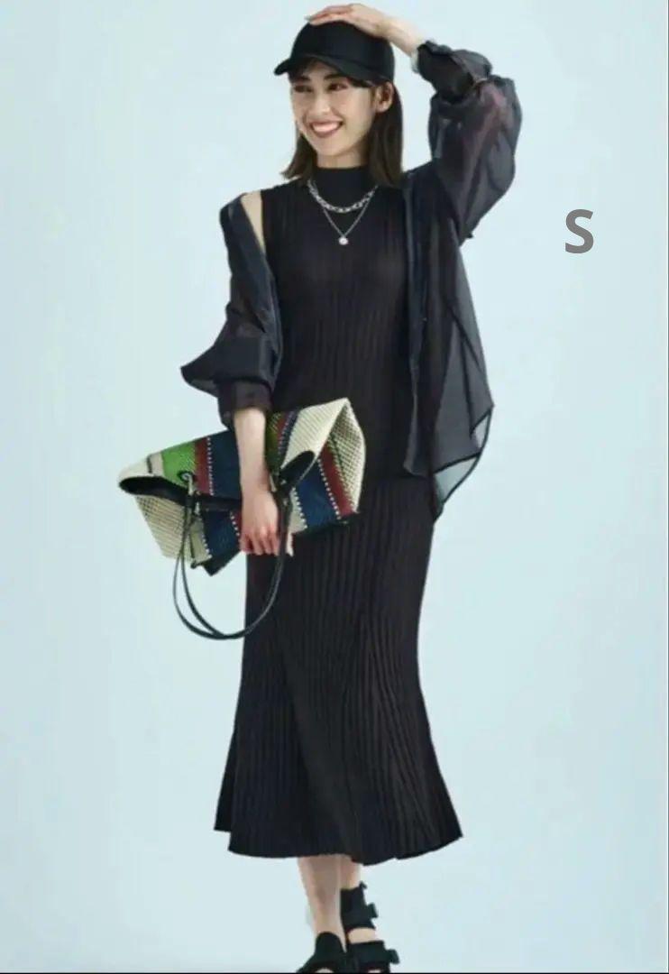 値下げ☆美品☆ シアーシャツsetニットワンピースS