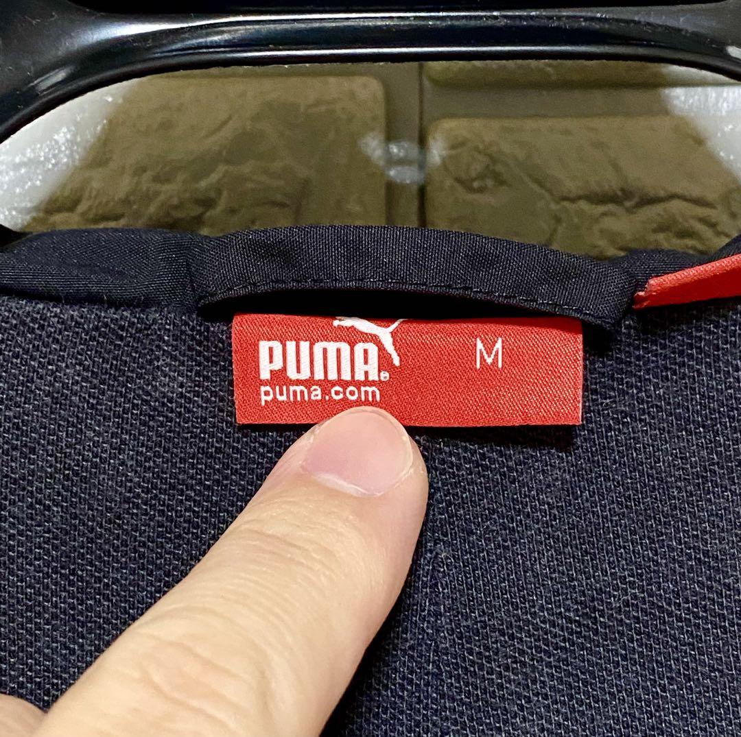 473■PUMA■ナイロンジップパーカー/ラグラン/男女兼用/黒/M