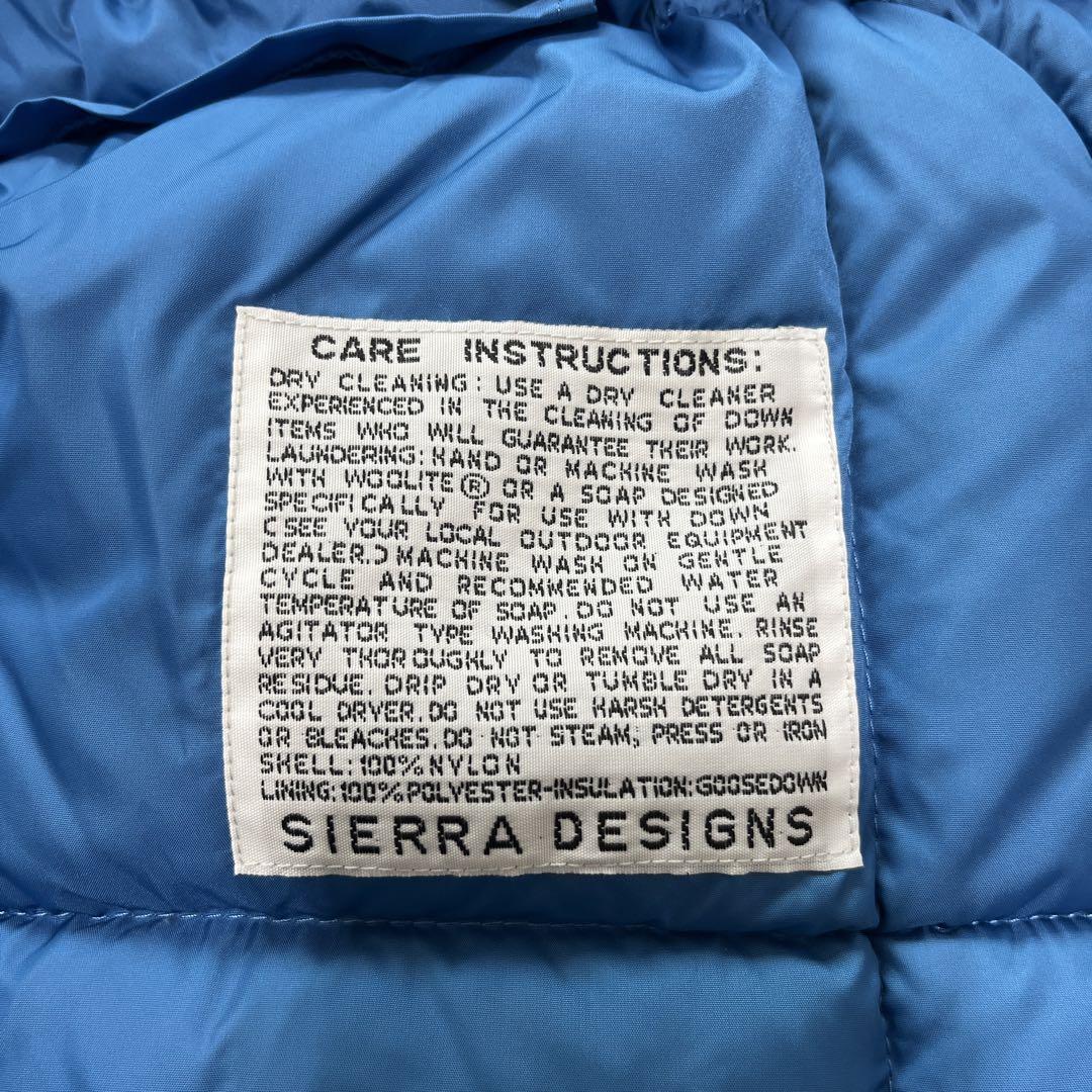 【美品】SIERRA DESIGNSシェラデザインダウンベスト