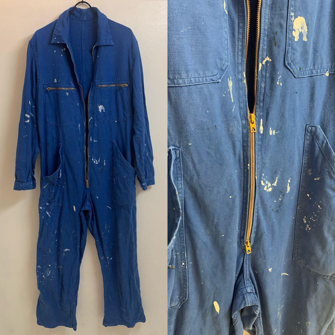 FRANCE VINTAGE 60s〜 オーバーオール つなぎ ジャンプスーツ FRANCE VINTAGE 60s〜 オーバーオール つなぎ ジャンプスーツ