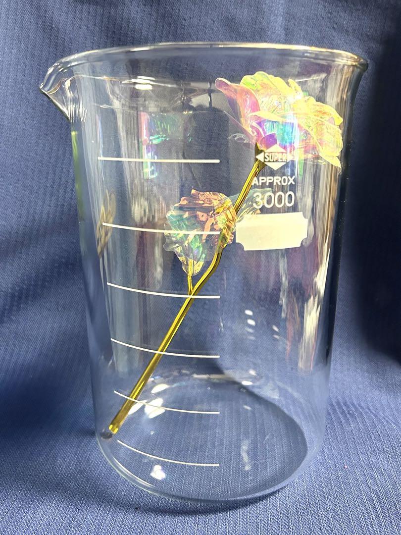 大きいビーカー3000ml  ガラスAPPROX  瓶理科実験