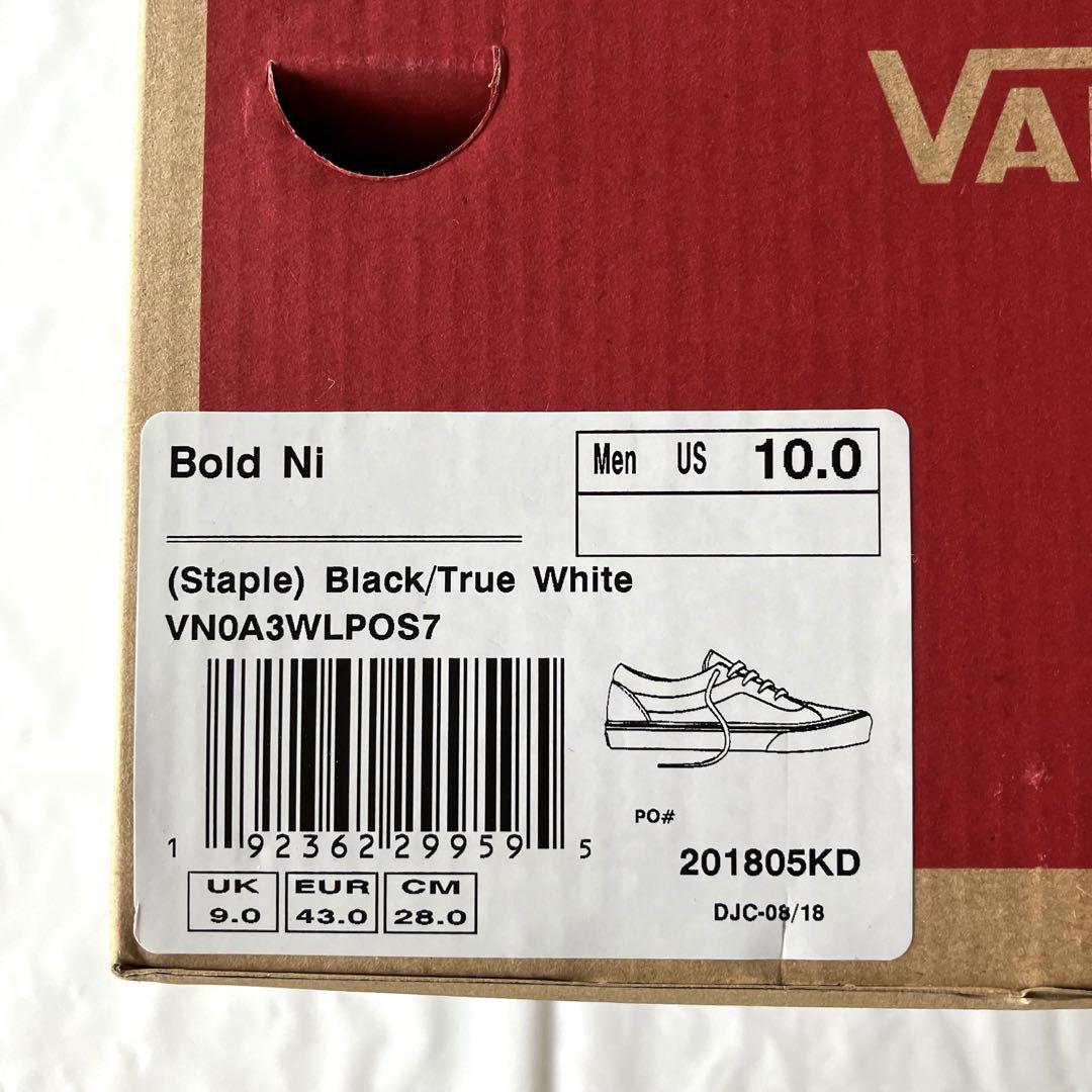 新品 VANS BOLD NI バンズ ボールド 28.0cm 画像5