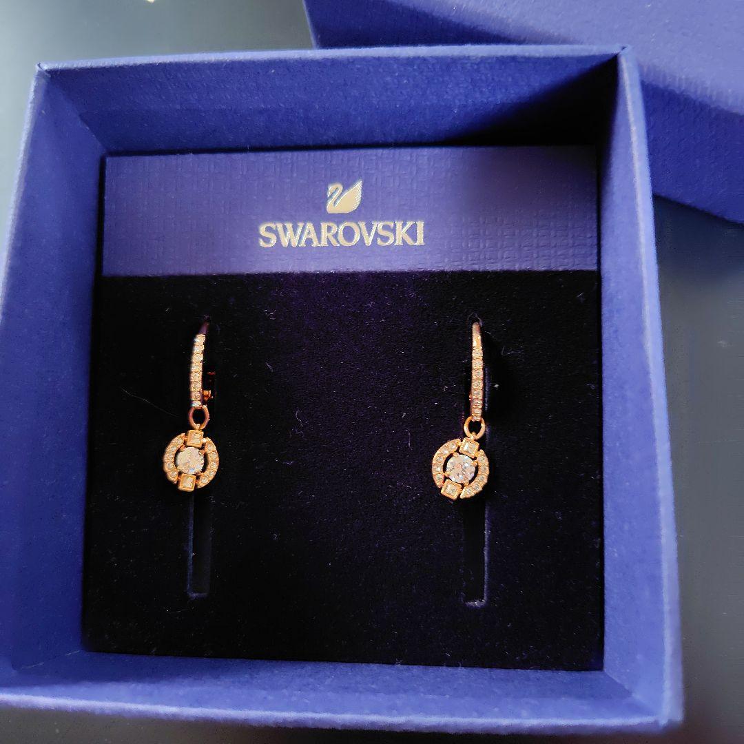 安心追跡付き【SWAROVSKI】サマセットフープ ピアス org.jpg
