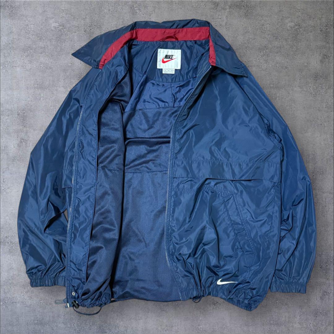  2025年おすすめのアイテム満載 90s銀タグNIKEナイキ身幅が広いナイロンジャケット刺繍タグ ジャケット・アウター