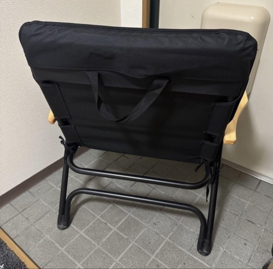 折りたたみアウトドアチェア ブラック