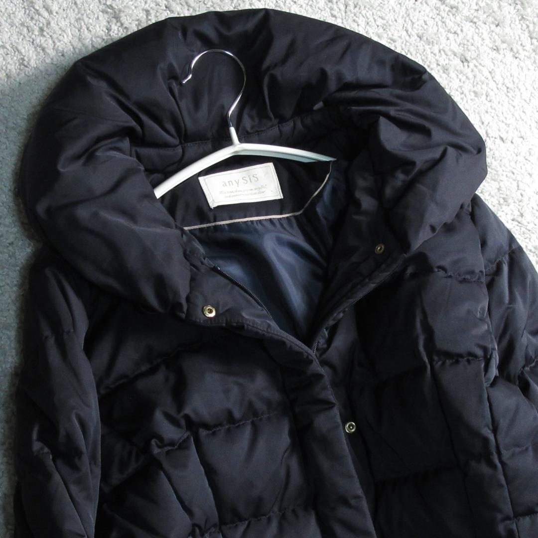 エニィスィス 洗える ショールカラー ダウンジャケットコート 3 軽量暖かい上品 エニィスィス 洗える ショールカラー ダウンジャケットコート 3 軽量暖かい上品