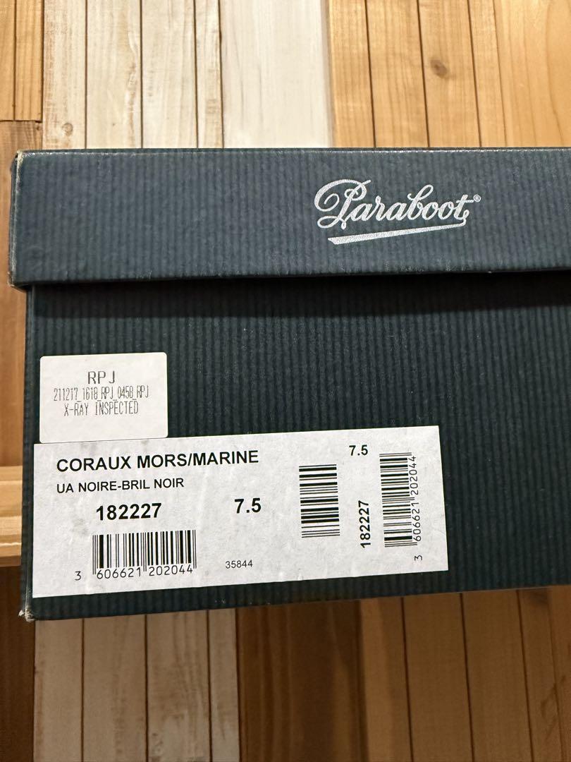 Paraboot Coraux Mors Marine 7.5 黒