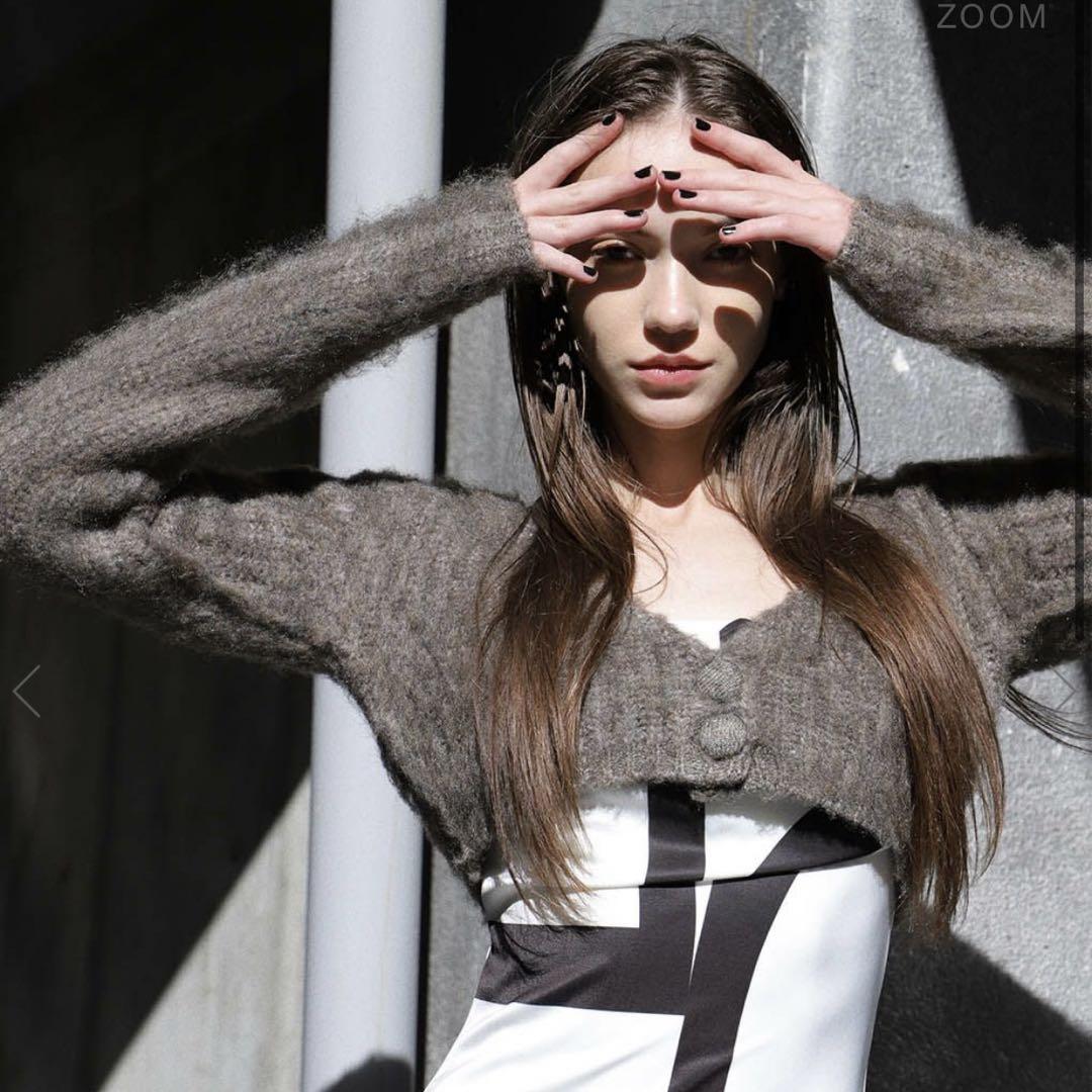melt the lady knit short cardigan