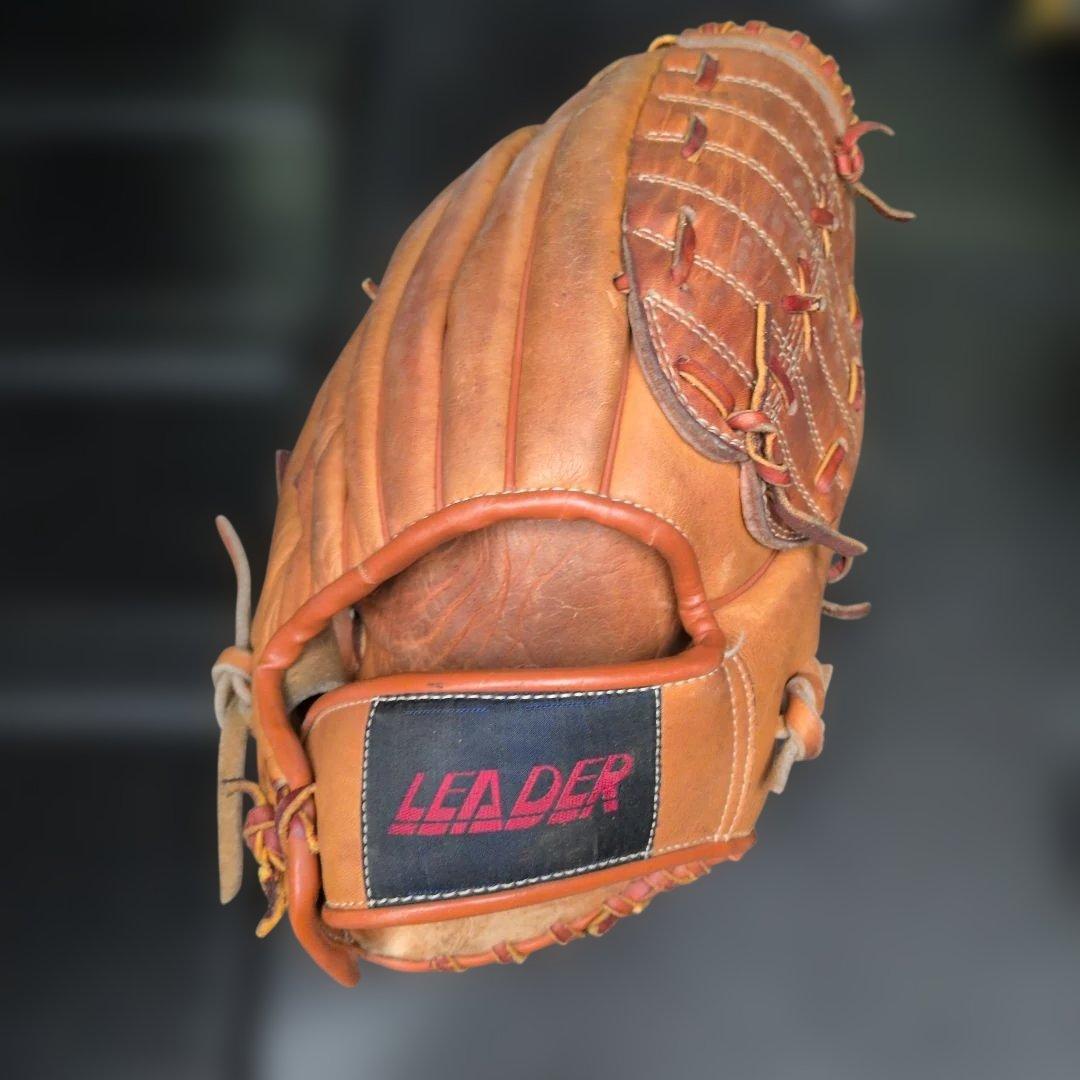 LEADER 硬式グローブ ブラウン目立った傷や汚れなし