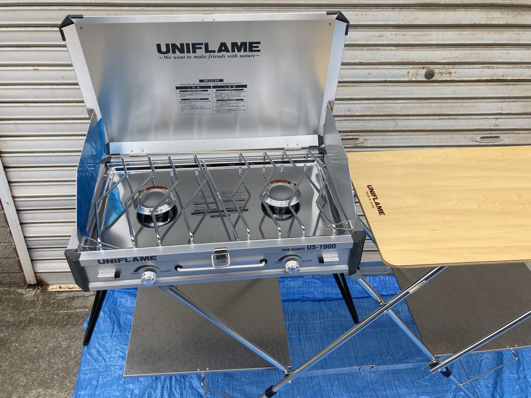 UNIFLAME ツインバーナー×キッチンスタンドⅡ WOOD 2つセット