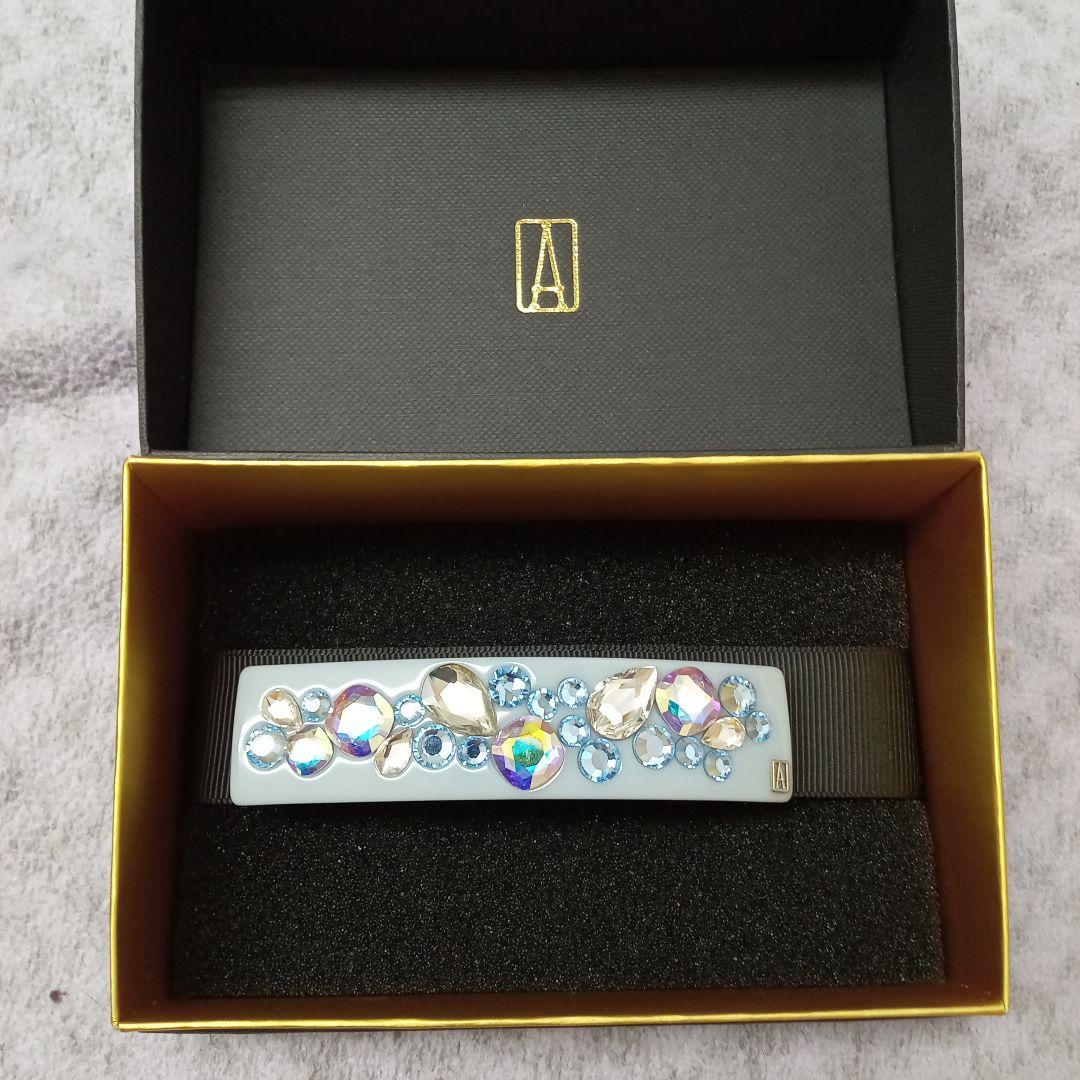 ALEXANDRE DE PARIS スワロフスキー装飾付きヘアバレッタAlexandre de paris