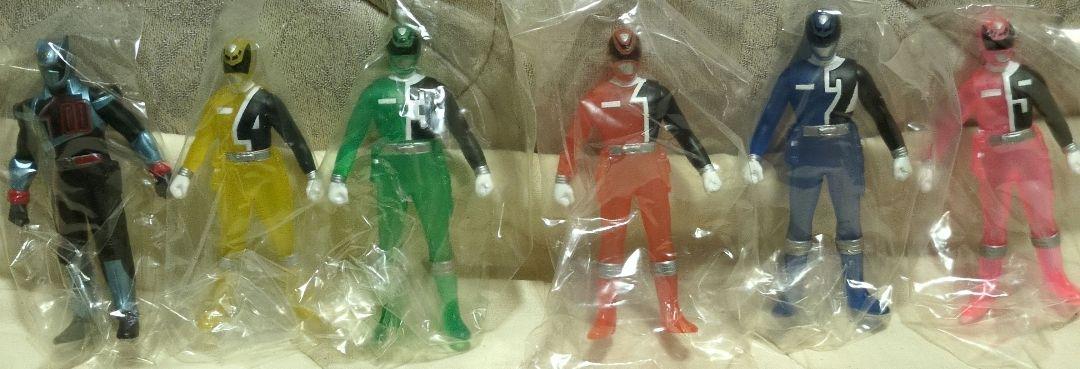 てれびくん　特捜戦隊デカレンジャー　クリア版　フィギュア６体セット