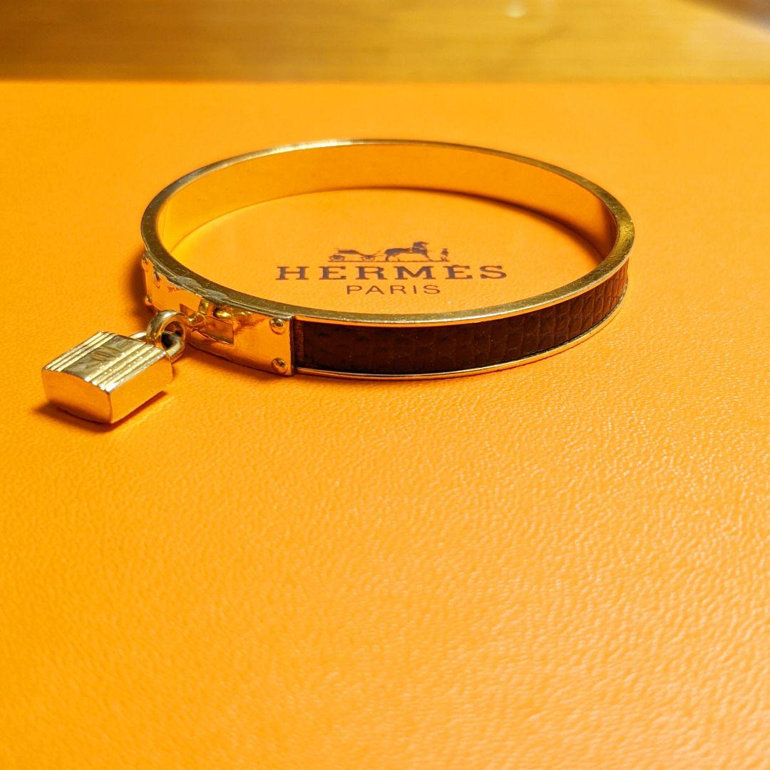 極美品 ケリーバングル ブラック IV9T7-m13724251902 HERMES 人気即納