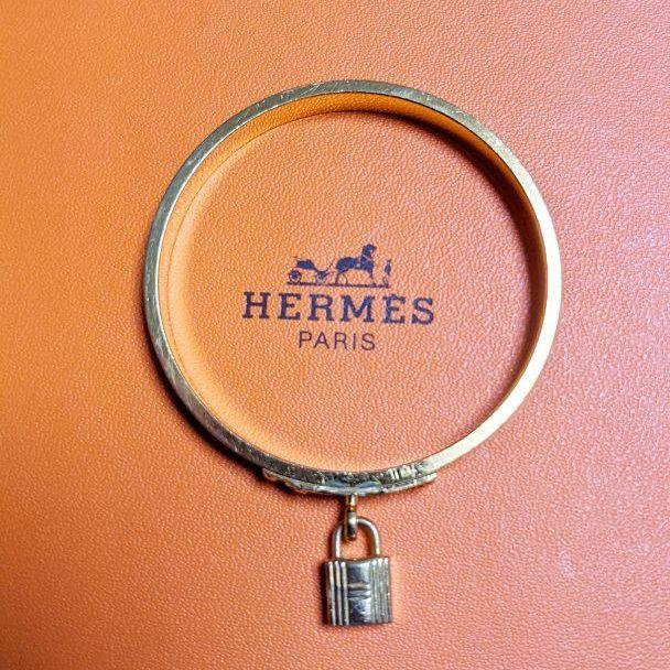 極美品 ケリーバングル ブラック IV9T7-m13724251902 HERMES 人気即納