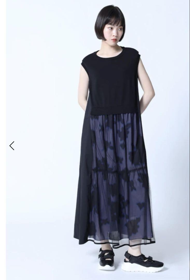 チュールレイヤード柄ワンピース - LASUD - LASUD｜YAMADAYA STORE