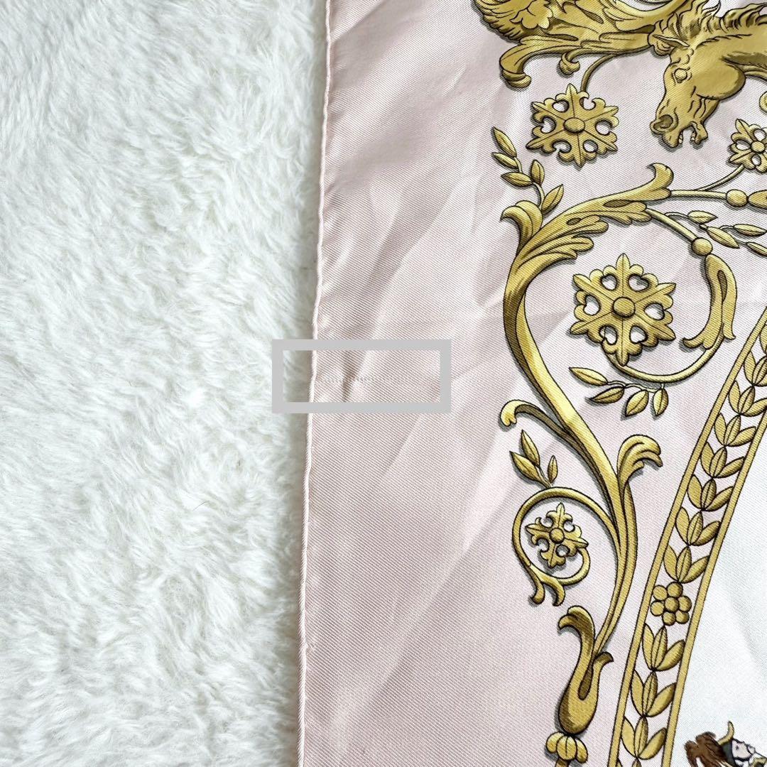 お*き様 【美品】HERMES エルメス 【ロンシャンへの散歩】カレプリセ スカ HERMES】エルメス カレ90 LA PROMENADE DE LONGCHAMPS