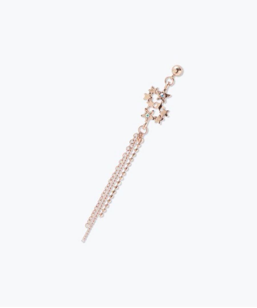 ANNA SUI 金魚と星のモチーフピアス　アシンメトリー