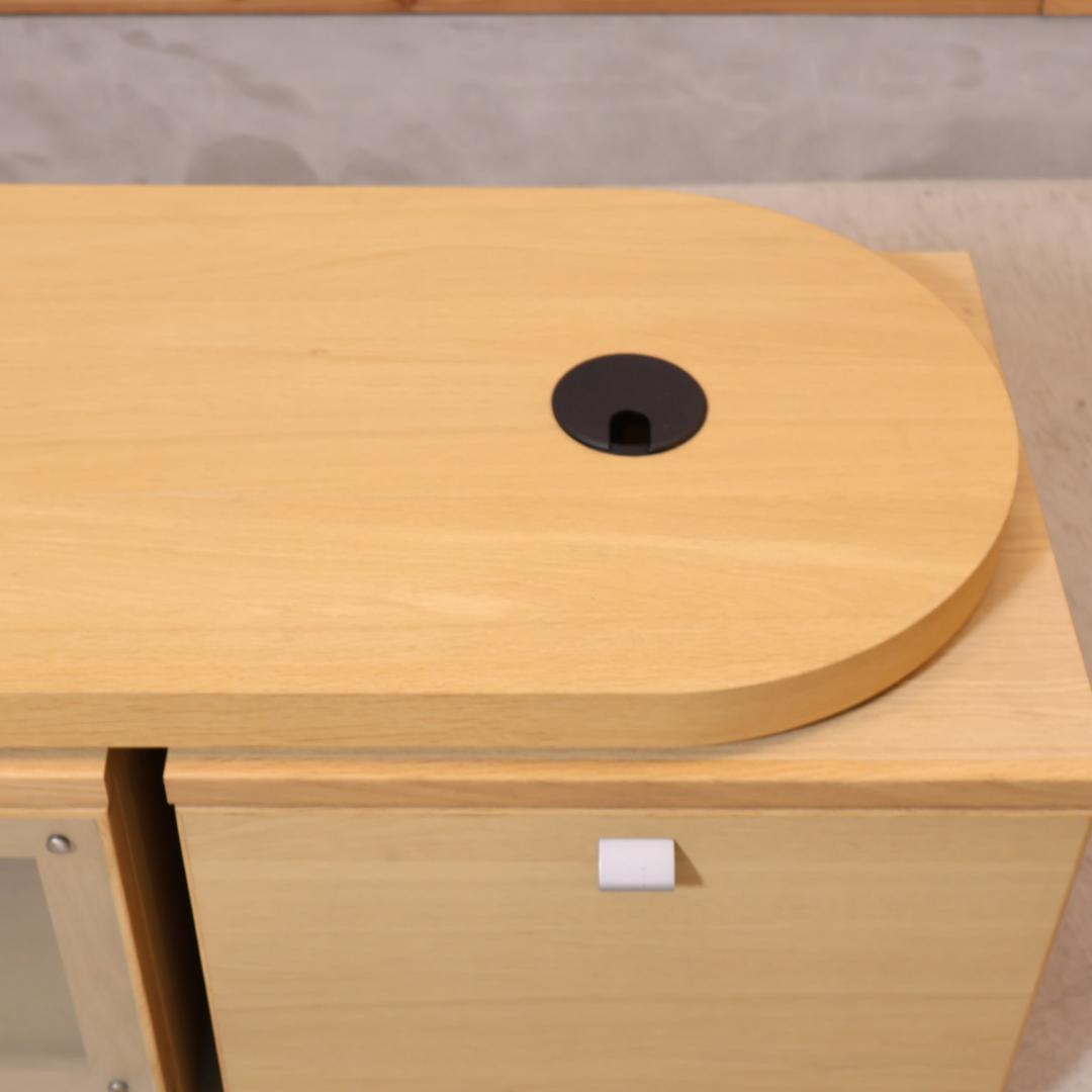 karimoku カリモク家具 オーク材 テレビボード 回転式天板 TV台 karimoku カリモク家具 オーク材 テレビボード 回転式天板 TV台