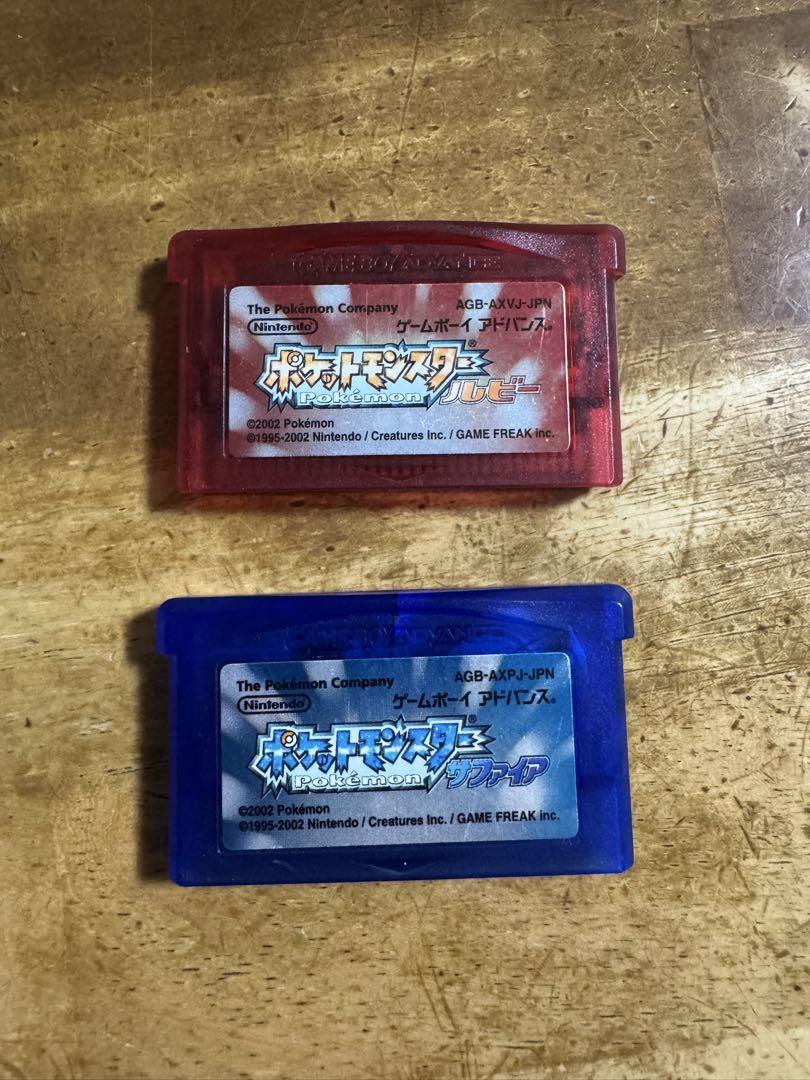 ポケットモンスター (R,S,LG,FR)GBA カセット 4点