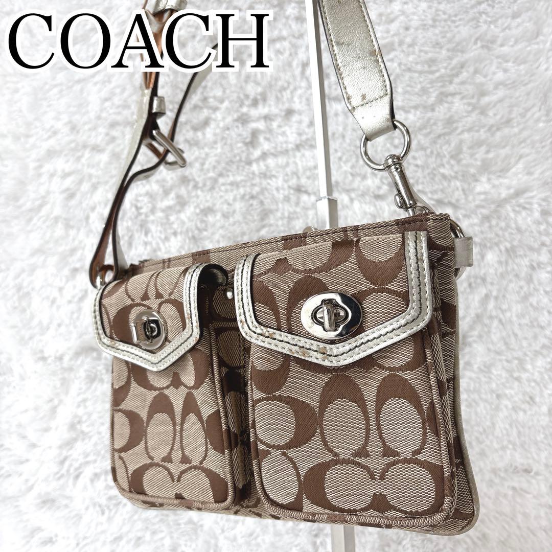 COACH West Pouch Legacy Double Turn Lock