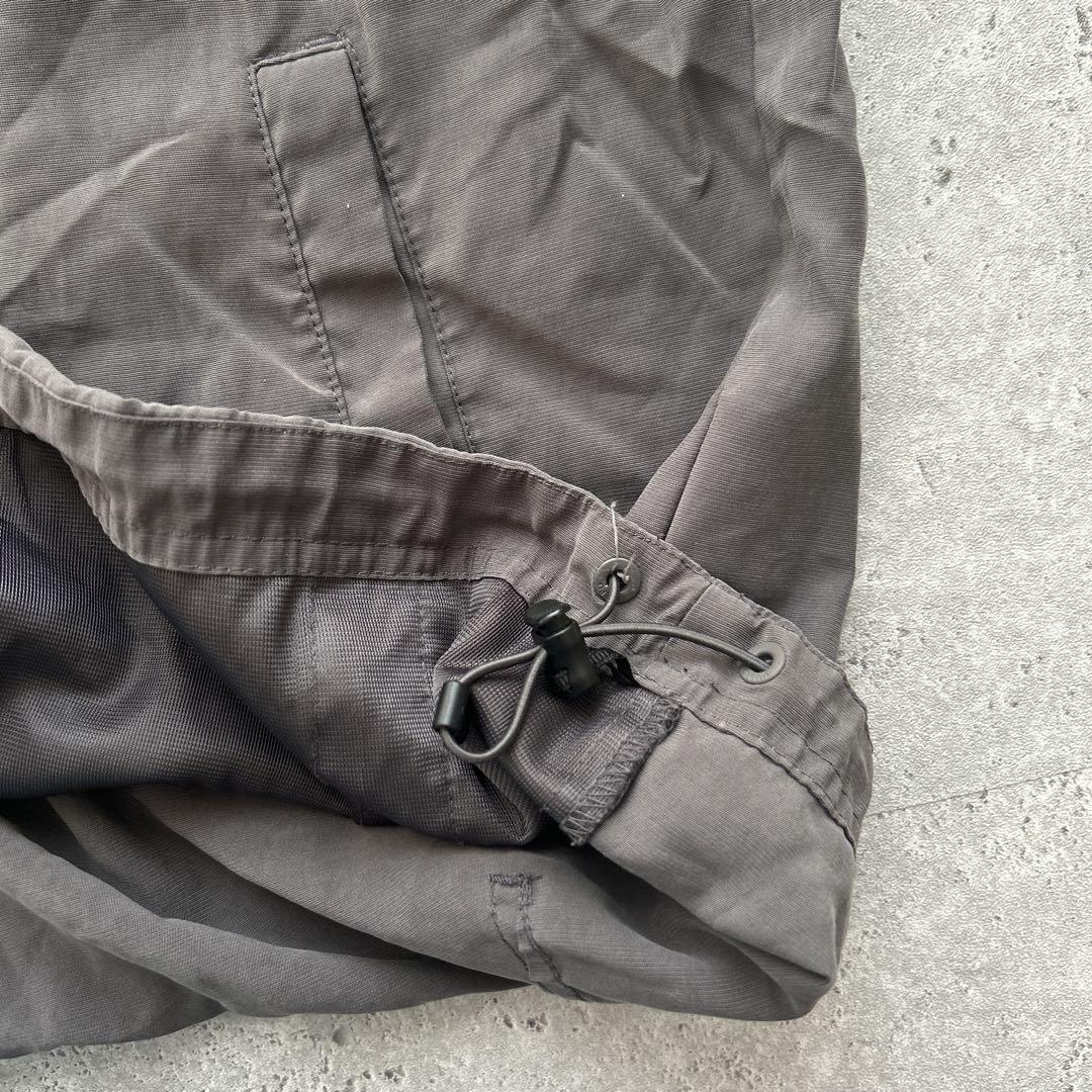 umbro アンブロ 半袖 ハーフジップ スウェード グレー XL